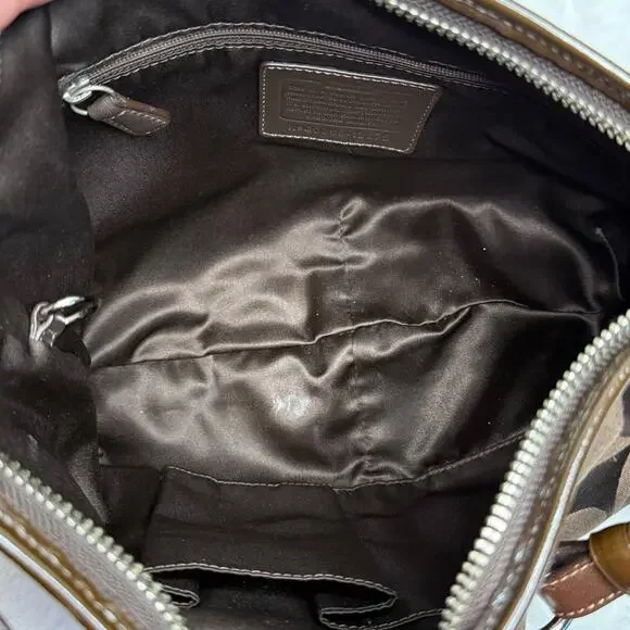 y2k Coach 12675 Brown Signature Hobo Shoulder Bag - Picture 7 of 8